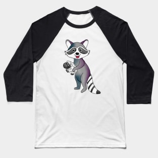 Waschbär und Schäfchen Baseball T-Shirt